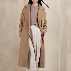 PURA OVERSIZE WOOL-CASHMERE WRAP COAT